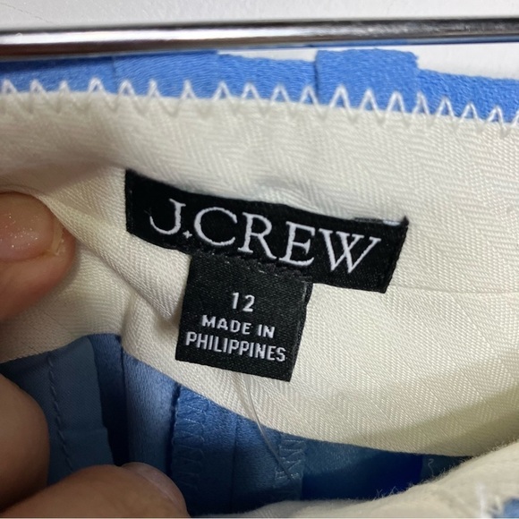 J. Crew blue wide leg pleated slacks size 12 new with tags - Picture 3 of 8